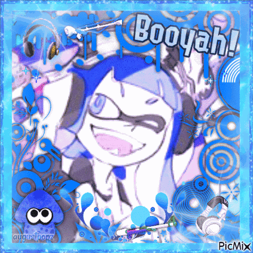 Splatoon Headphones GIF