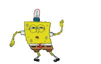 Sponge Bob Square Pants Dance Sticker