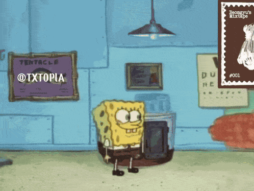 Spongebob Candy Beomgyu Panic Bear Spongebob Beomgyu GIF