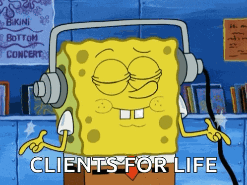 Spongebob Headphones GIF