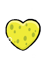 Spongebob Heart Sticker