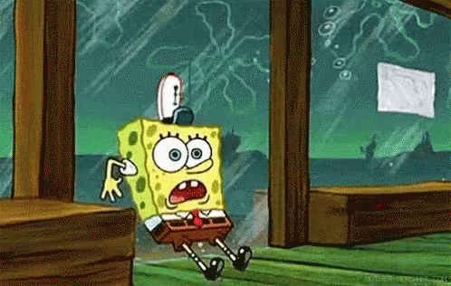 Spongebob Hyperventilate GIF