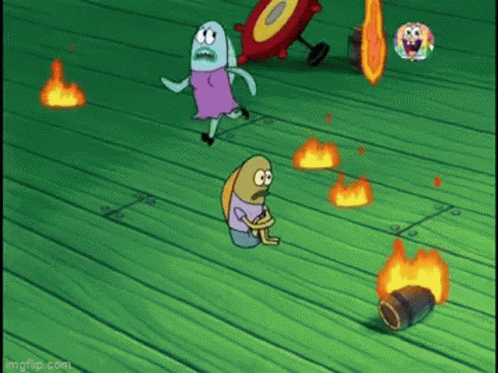 Spongebob Panic GIF