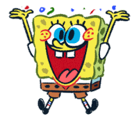 Spongebob Spongebob Confetti Sticker