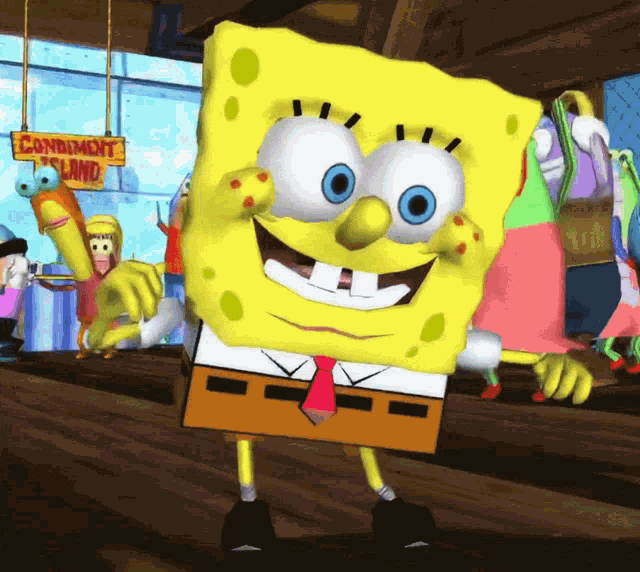 Spongebob Spongebob Patrick Patrick Spongebob Squarepants Dance GIF