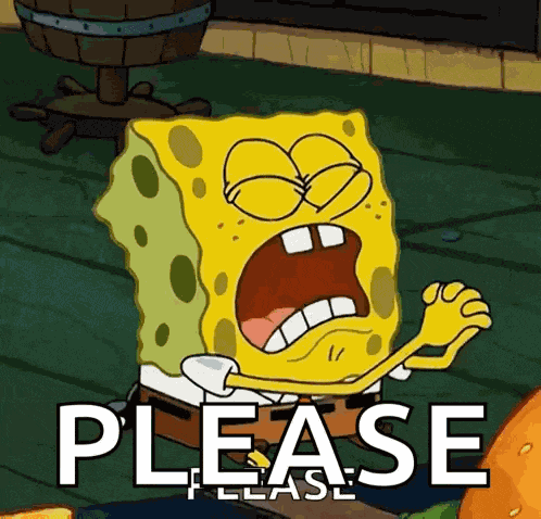 Spongebob Squarepants Begging GIF
