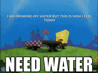 Spongebob Squarepants Need Water GIF
