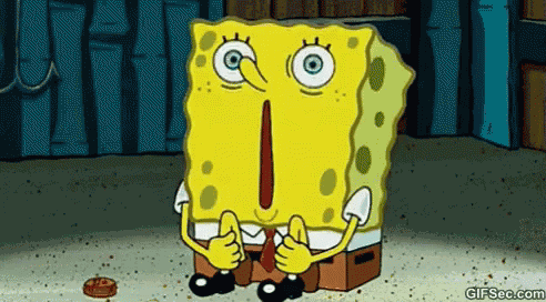 Spongebob Squarepants Nervous GIF