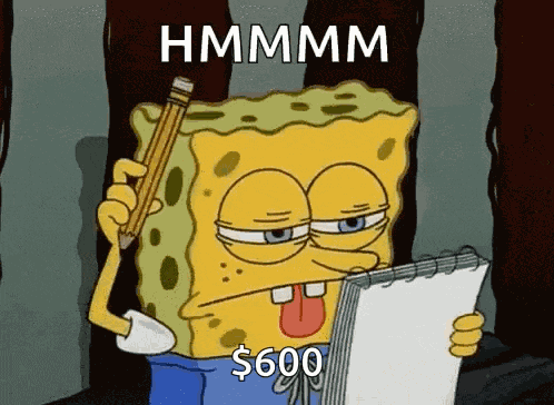 Spongebob Squarepants Think GIF