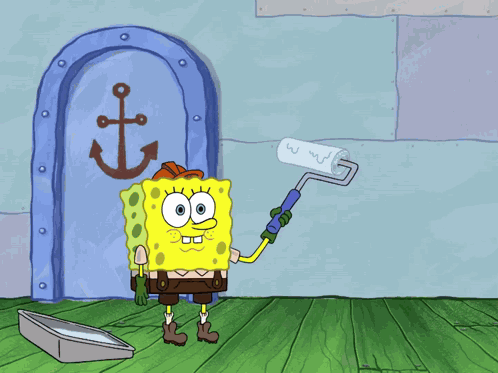 Spongebob Work GIF