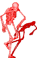 Spooky Skeleton Sticker