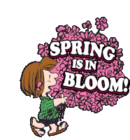 Spring Is In Bloom Peppermint Patty Sticker