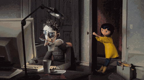 Squeaking Coraline GIF