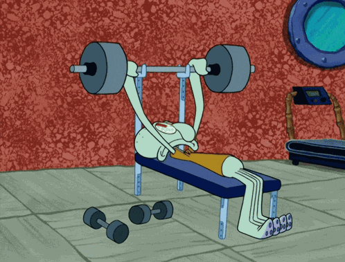 Squidward Bench GIF