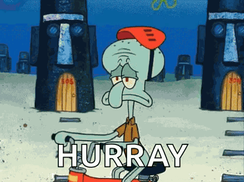 Squidward Bored GIF