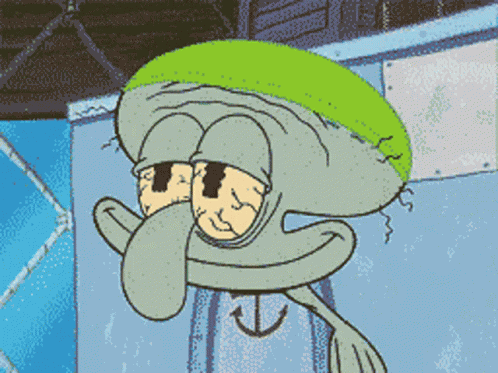 Squidward Deflating GIF
