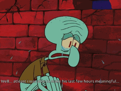Squidward Sad GIF