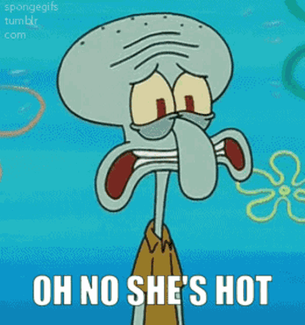 Squidward Shaking Squidward GIF