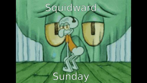 Squidward Sunday GIF