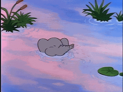 Squirting Water Babar GIF