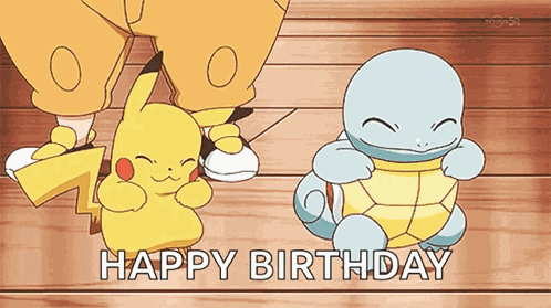 Squirtle Pikachu GIF