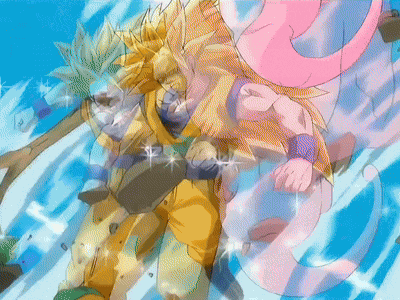Ssj3 Goku Kid Buu GIF