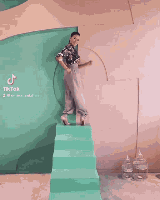 Stairs Fashion GIF