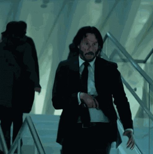 Stairs John Wick GIF