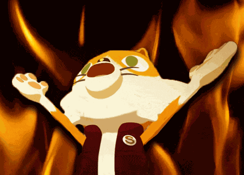 Stampy Elmo Fire GIF