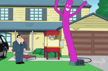 Stan Vs. Tube Man - American Dad GIF