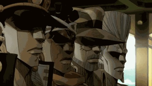 Stardust Crusaders Drinking GIF