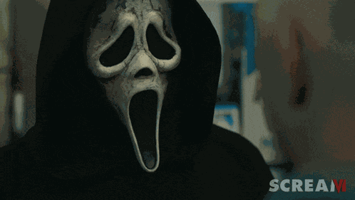 Staring Ghostface GIF