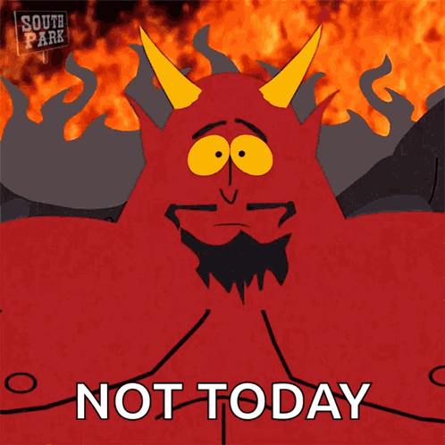 Staring Satan GIF