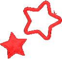Stars Red Sticker