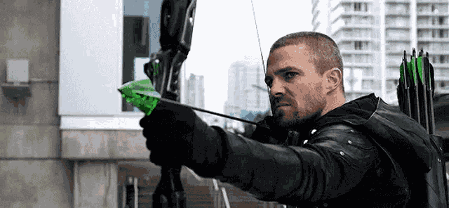 Stephen Amell Green Arrow GIF