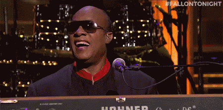 Stevie Wonder Piano GIF