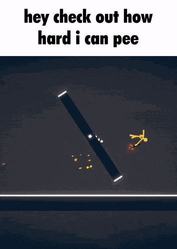 Stick Fight The Game Hey Check Out How Hard I Can Pee GIF