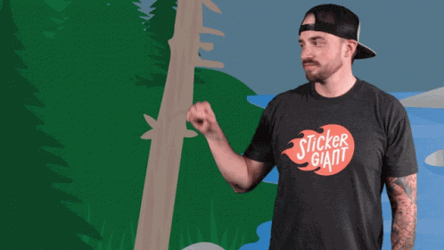 Stickergiant Knock On Wood GIF