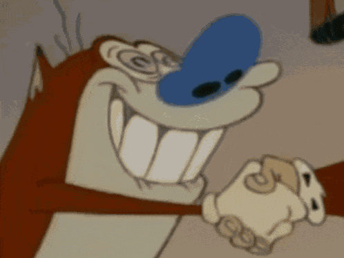 Stimpson J Cat Greet GIF