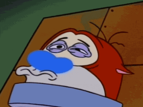 Stimpson J Cat Waking Up GIF