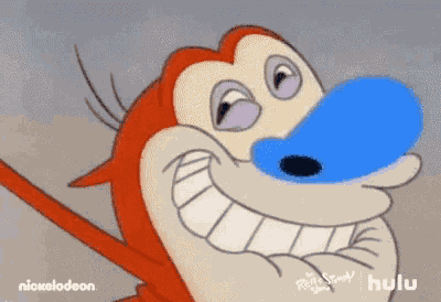 Stimpy Smile GIF