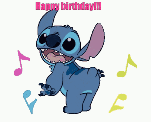 Stitch Birthsday GIF