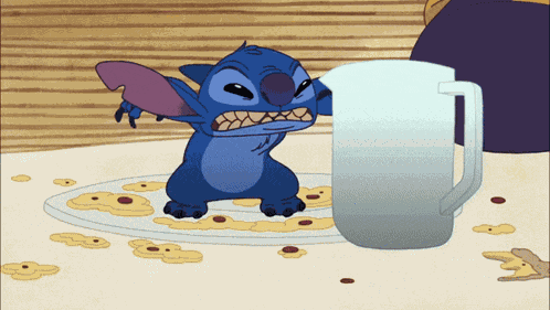 Stitch Chocolate Milk GIF