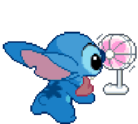 Stitch Fan Sticker