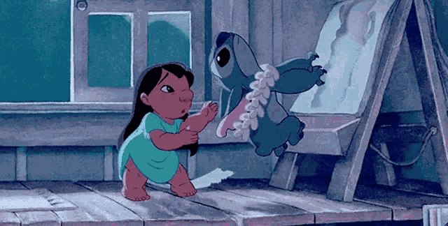 Stitch I Cant GIF