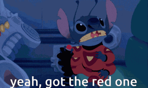 Stitch Red One GIF