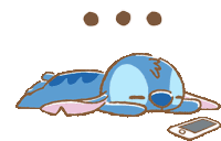 Stitch Sad Sticker