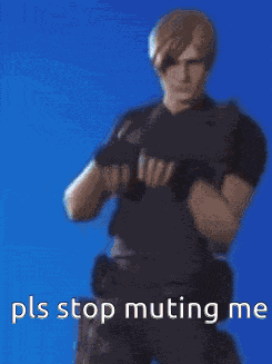 Stop Muting Me Leon Kennedy GIF