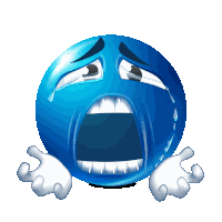 Stop This Madness Blue Emoji Sticker