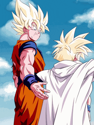 Str Super Saiyan Goku Super Saiyan Gohan Youth Warriors Entrusted With Earths Fate GIF